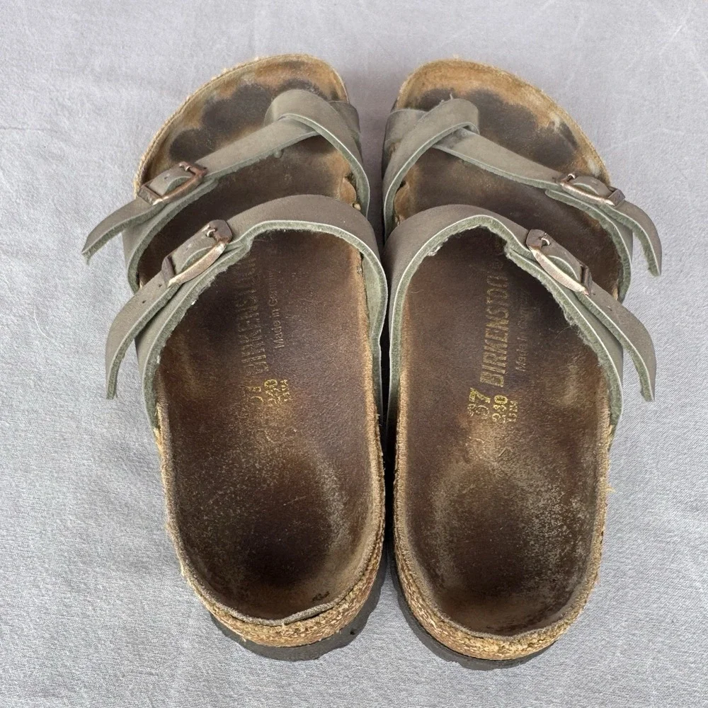 Size 37/W6 - Birkenstock Mayari Sandals Oiled Leather - Picture 8 of 8